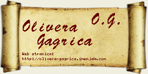 Olivera Gagrica vizit kartica
